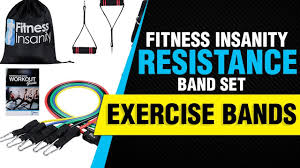 fitness insanity resistance band set