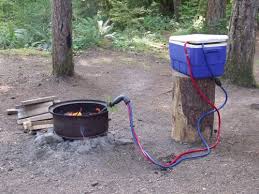 Endless Hot Water Using A Campfire As A