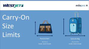 westjet carry on size weight