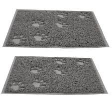 6 pcs pvc cat litter mat pet pad carpet