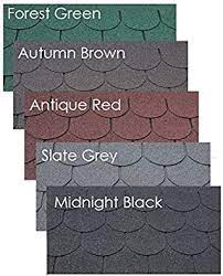 Classic design based on metal roofs of the early 1900's. Felt Shingles Slate Grey Fishscale 5 Tab Shed Roofing Tiles Amazon Co Uk Diy Tools