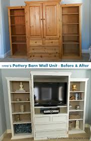 Pottery Barn Wall Unit Makeover