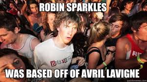 robin sparkles was based off of avril