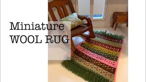 making a wool rug for my dollhouse