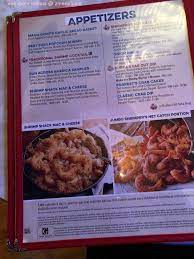 menu of bubba gump shrimp