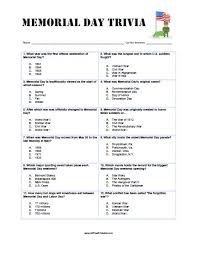 Simple brain teasers consist of questions that are unthinkable but make you wonder. Memorial Day Trivia Questions And Answers Printable Printable Questions And Answers