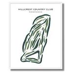 Hillcrest Country Club Nebraska Golf Course Map - Etsy