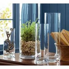 Clear Glass Vase Shape Round