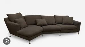 modern b b italia grey sectional sofa