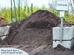 How Much Does A Yard Of Topsoil Weigh