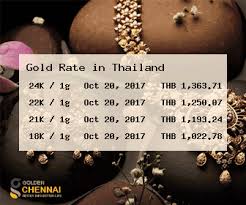 Gold Rate In Thailand Gold Price In Thailand Live