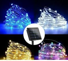 30m solar led copper wire string lights