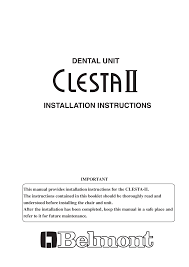 Installation Instructions Dental Unit Takara Manualzz Com