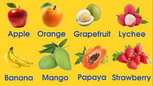 Dạy bé học các loại hoa quả, trái cây bằng tiếng anh | nhận biết tên các  loại trái cây - Thanh nấm - YouTube