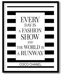 Coco Chanel Framed Art Quote Chanel