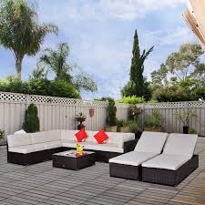 outsunny 9pcs delux outdoor indoor