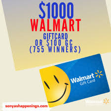 Walmart gift card generator is simple online utility tool by using you can create n number of walmart gift voucher codes for amount $5, $25 and $100. Win A Walmart Gift Card 1000 Or 100 755 Winners Sweeps Ends 7 31