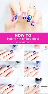 happy 4th of july nail art tutorial