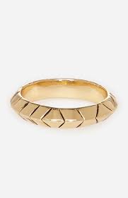 House Of Harlow 1960 Aztec Thin Stack Ring