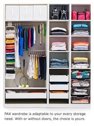 Add in shelving / create double hanging / use the floor / use the door / use space saving coat hangers. Yes Linen Off Season Outer Ware Like The Set Up Kids Wardrobe Storage Storage Solutions Bedroom Wardrobe Closet Organizer