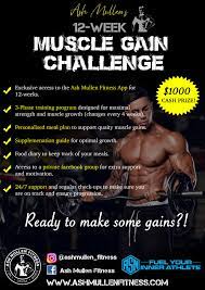 12 week muscle gain challenge home