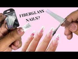 trying out fibergl nails you