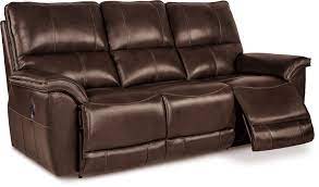 la z boy leather reclining sofa