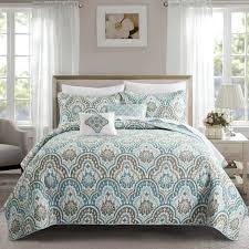 Tivoli Ikat Quilted 5 Piece Bed Spread