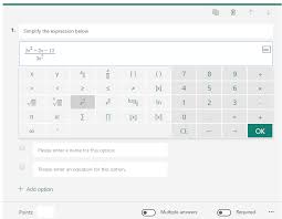 Microsoft Forms Quizzes With Math