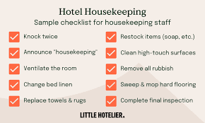 hotel housekeeping tips tricks