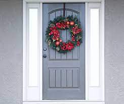 Front Door With A Wreath