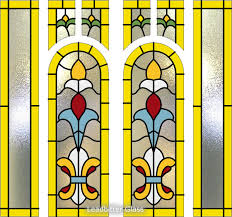 Victorian Overlay Stained Glass Door