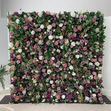 5d fabric artificial flower wall
