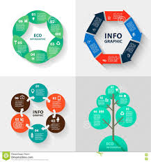 Vector Infographics Set Eco And Business Collection Of Templates