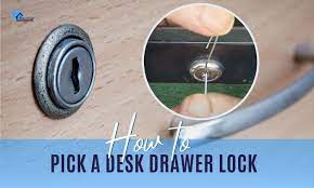 how to pick a desk drawer lock 2 ways