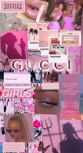 pink gucci pink aesthetic collage
