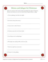 When you are preparing your english classes. Christmas Idioms And Adages Printable Christmas Holiday Activity