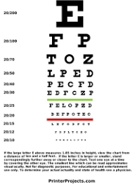 4 Example Of A Snellen Eye Chart And A Tumbling E Chart
