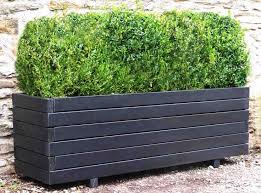 Very Large Wooden Trough Planters 1 8m