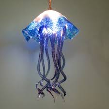 Buy Hand Made Blown Glass Chandelier Jellyfish Light Art Glass Lighting Chandelier Lighting Made To Order From Primo Glass Lighting Custommade Com