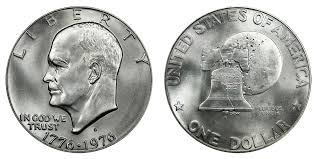 1976 S Eisenhower Bicentennial Dollar 40 Silver Type 1