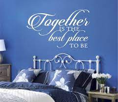 Romantic Bedroom Wall Decal Together Is