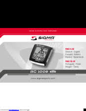 Sigma Bc 1009 Sts Manuals