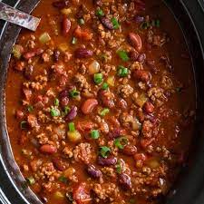 One Pot Slow Cooker Chili gambar png