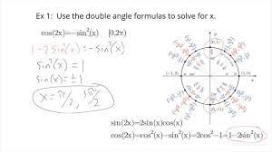 Cosine Using Double Angle Identities