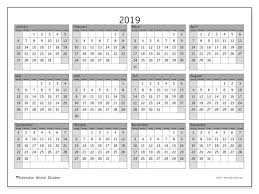 Arskalender för utskrift / utskrift av kalendern via pdf : Kalender 35sl 2019 For Att Skriva Ut Michel Zbinden Sv