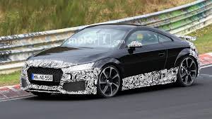 Audi tt rs 2018 hd wallpaper. Facelifted Audi Tt Rs Spied In Action At Nurburgring