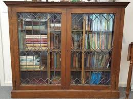 Antique Bookcase Glass Bookcase