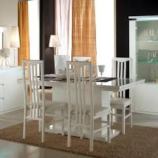 Padua Wooden Dining Table In White High
