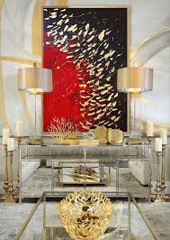 Feng Shui Wall Art Gold Leaf Painting
